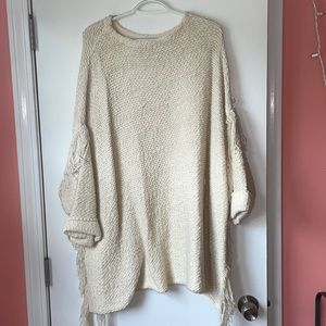 Ralph Lauren fringed sweater poncho